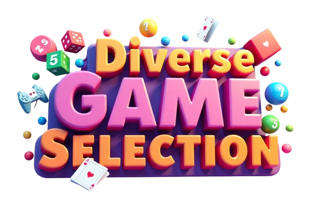 diverse game selection