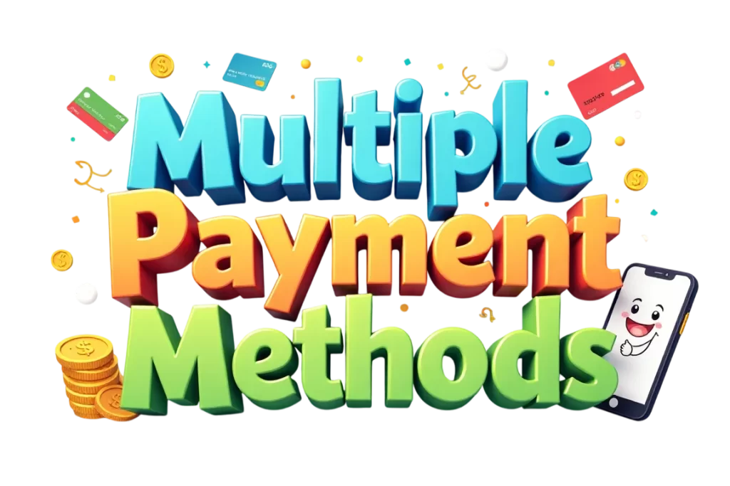 multiple payment methods